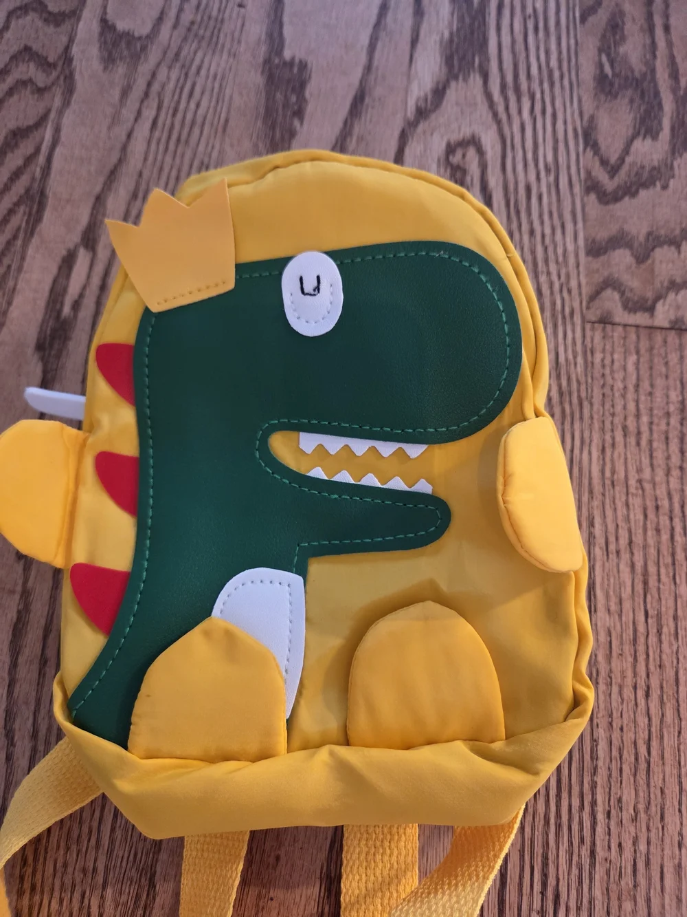 Toddler - Cute Yellow Dinosaur Mini Backpack with Green Dino